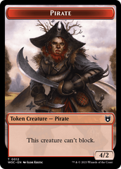 Pirate // Human Soldier Double-Sided Token [Wilds of Eldraine Commander Tokens] | Lots Moore NSW