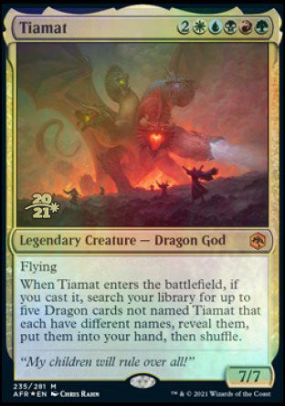 Tiamat [Dungeons & Dragons: Adventures in the Forgotten Realms Prerelease Promos] | Lots Moore NSW