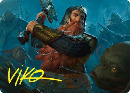 Gimli, Counter of Kills Art Card (10/81) [The Lord of the Rings: Tales of Middle-earth Art Series] | Lots Moore NSW