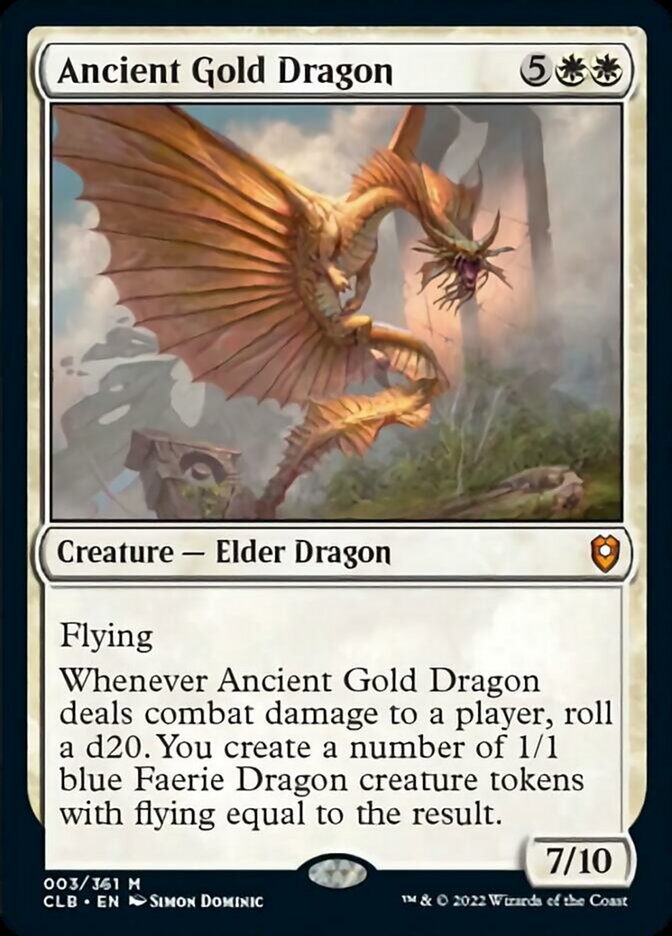 Ancient Gold Dragon [Commander Legends: Battle for Baldur's Gate] | Lots Moore NSW