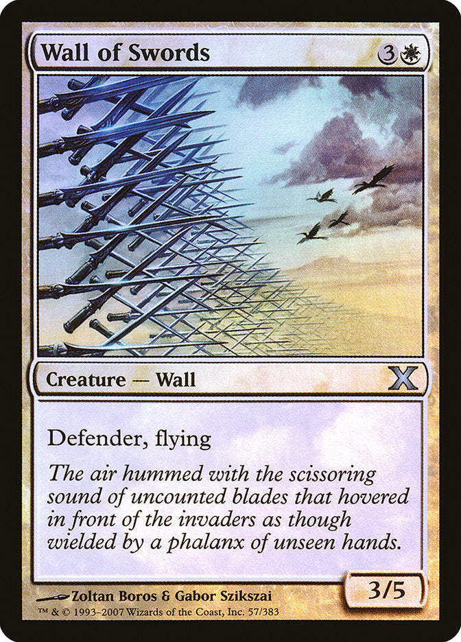 Wall of Swords (Premium Foil) [Tenth Edition] | Lots Moore NSW