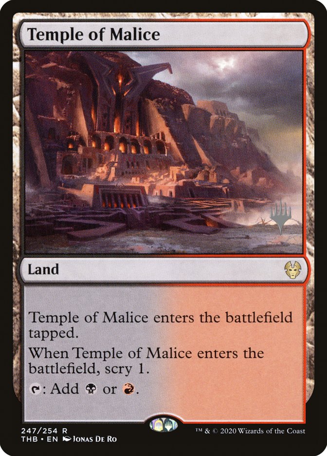 Temple of Malice (Promo Pack) [Theros Beyond Death Promos] | Lots Moore NSW