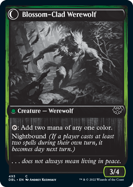 Weaver of Blossoms // Blossom-Clad Werewolf [Innistrad: Double Feature] | Lots Moore NSW