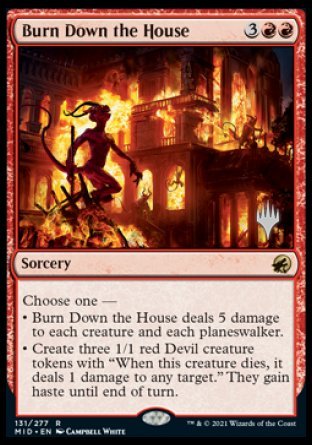 Burn Down the House (Promo Pack) [Innistrad: Midnight Hunt Promos] | Lots Moore NSW