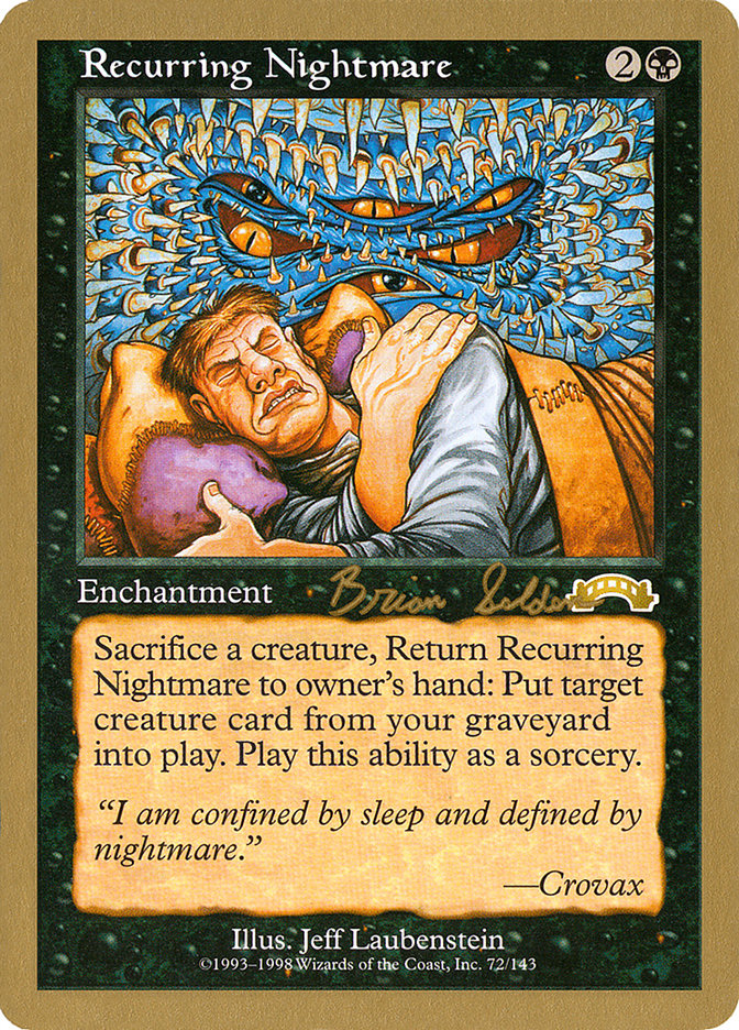 Recurring Nightmare (Brian Selden) [World Championship Decks 1998] | Lots Moore NSW