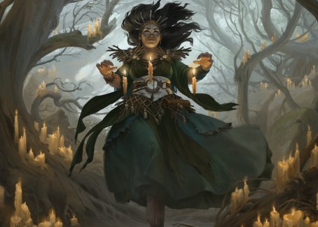 Candlegrove Witch 1 Art Card [Innistrad: Midnight Hunt Art Series] | Lots Moore NSW