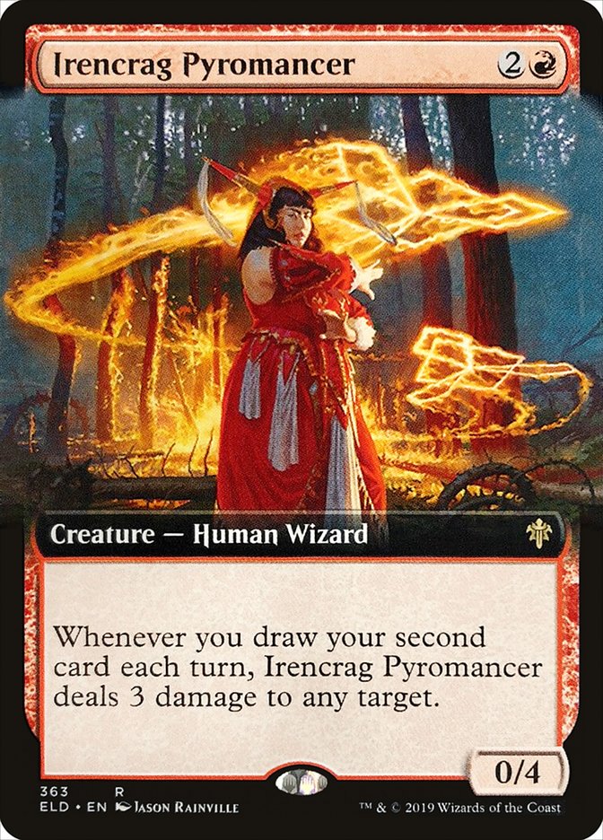 Irencrag Pyromancer (Extended Art) [Throne of Eldraine] | Lots Moore NSW