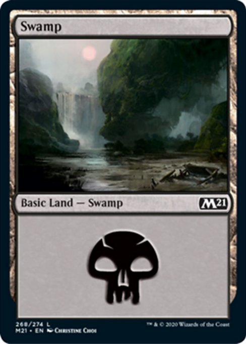 Swamp (268) [Core Set 2021] | Lots Moore NSW