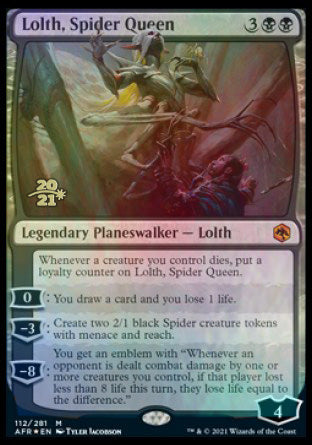 Lolth, Spider Queen [Dungeons & Dragons: Adventures in the Forgotten Realms Prerelease Promos] | Lots Moore NSW