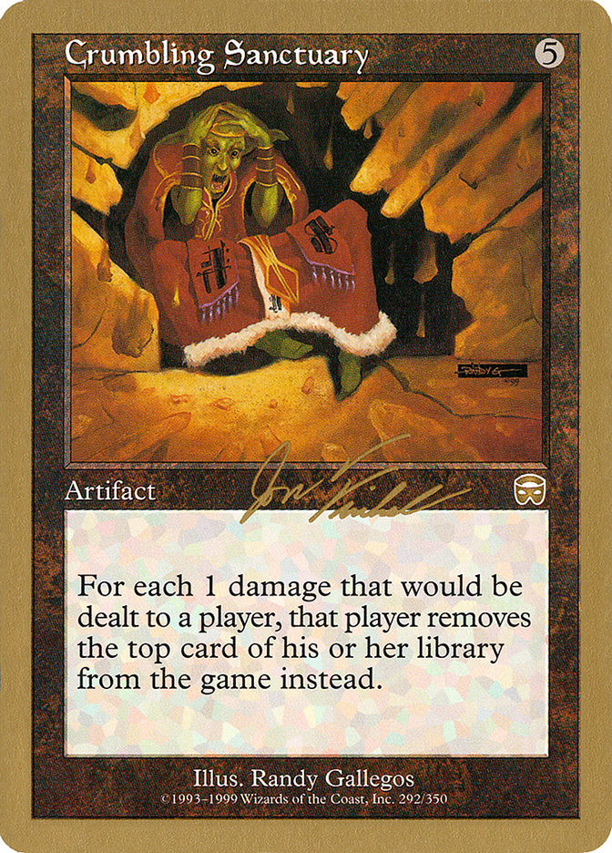 Crumbling Sanctuary (Jon Finkel) [World Championship Decks 2000] | Lots Moore NSW
