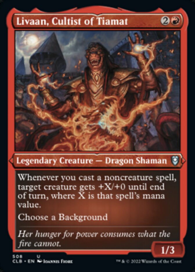 Livaan, Cultist of Tiamat (Foil Etched) [Commander Legends: Battle for Baldur's Gate] | Lots Moore NSW