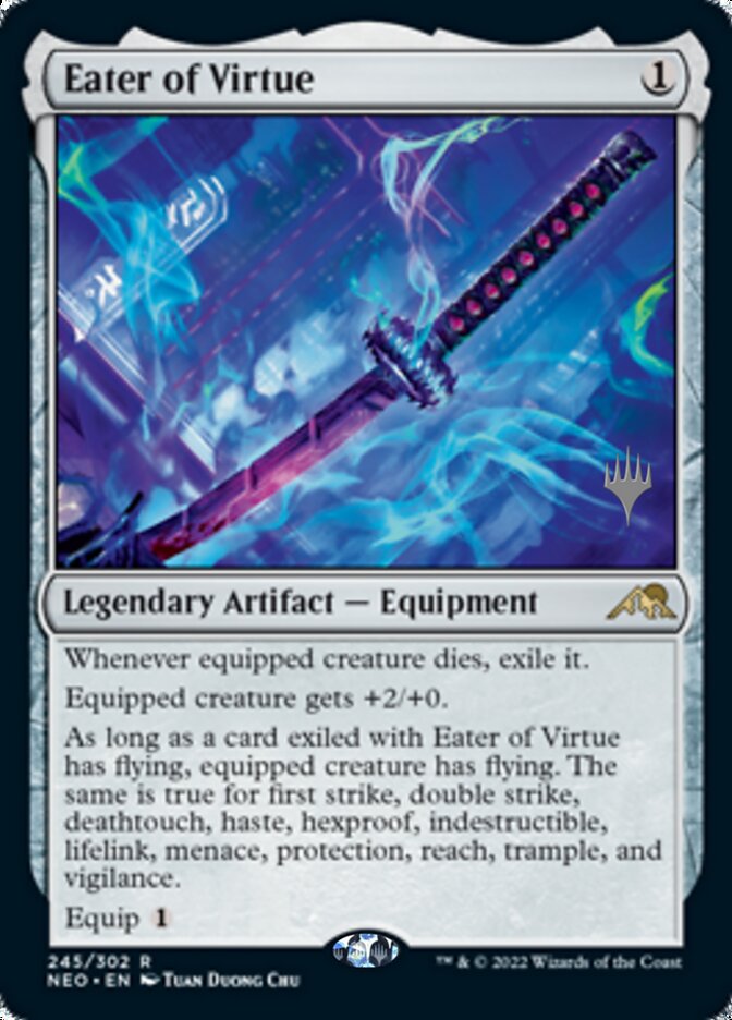 Eater of Virtue (Promo Pack) [Kamigawa: Neon Dynasty Promos] | Lots Moore NSW