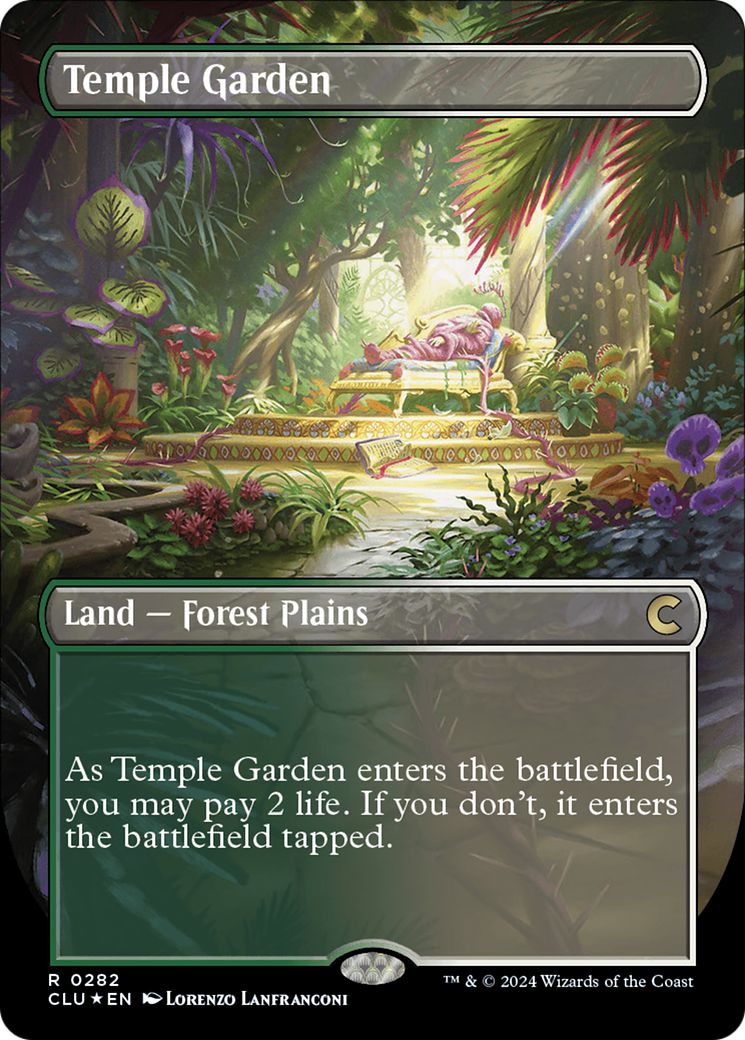 Temple Garden (Borderless) [Ravnica: Clue Edition] | Lots Moore NSW