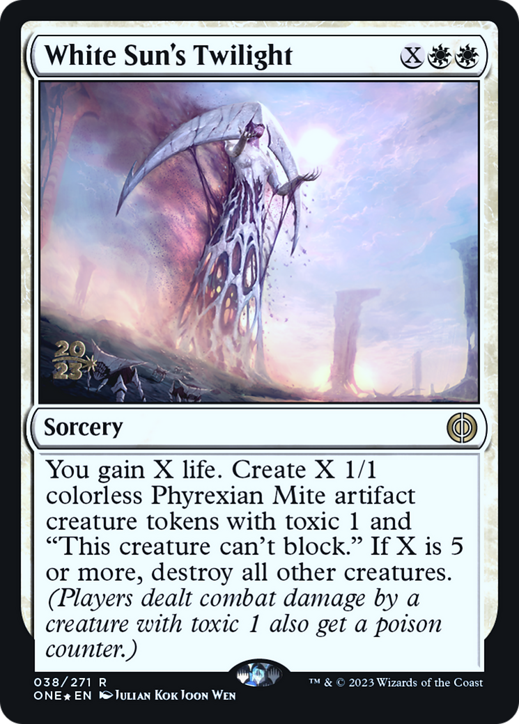 White Sun's Twilight [Phyrexia: All Will Be One Prerelease Promos] | Lots Moore NSW