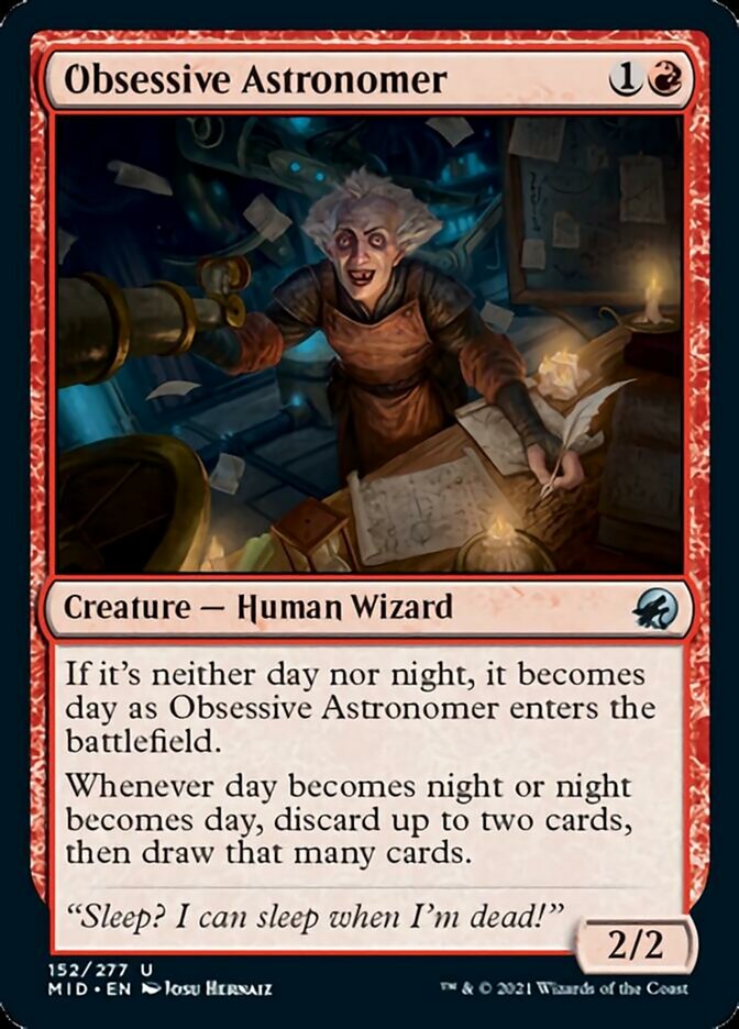 Obsessive Astronomer [Innistrad: Midnight Hunt] | Lots Moore NSW