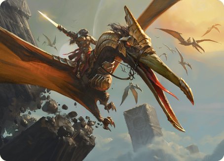 Skyhunter Strike Force Art Card [Phyrexia: All Will Be One Art Series] | Lots Moore NSW