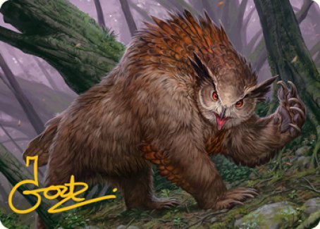 Owlbear Art Card (Gold-Stamped Signature) [Dungeons & Dragons: Adventures in the Forgotten Realms Art Series] | Lots Moore NSW