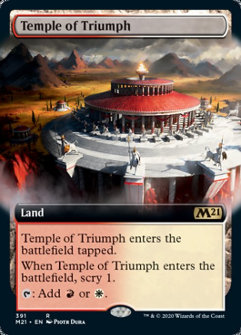 Temple of Triumph (Extended Art) [Core Set 2021] | Lots Moore NSW