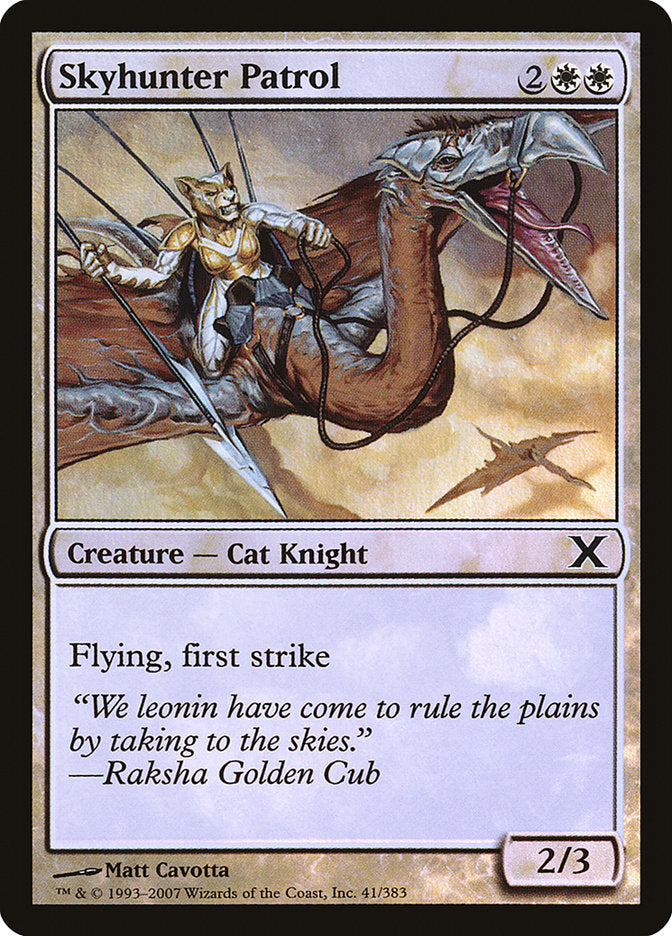 Skyhunter Patrol (Premium Foil) [Tenth Edition] | Lots Moore NSW