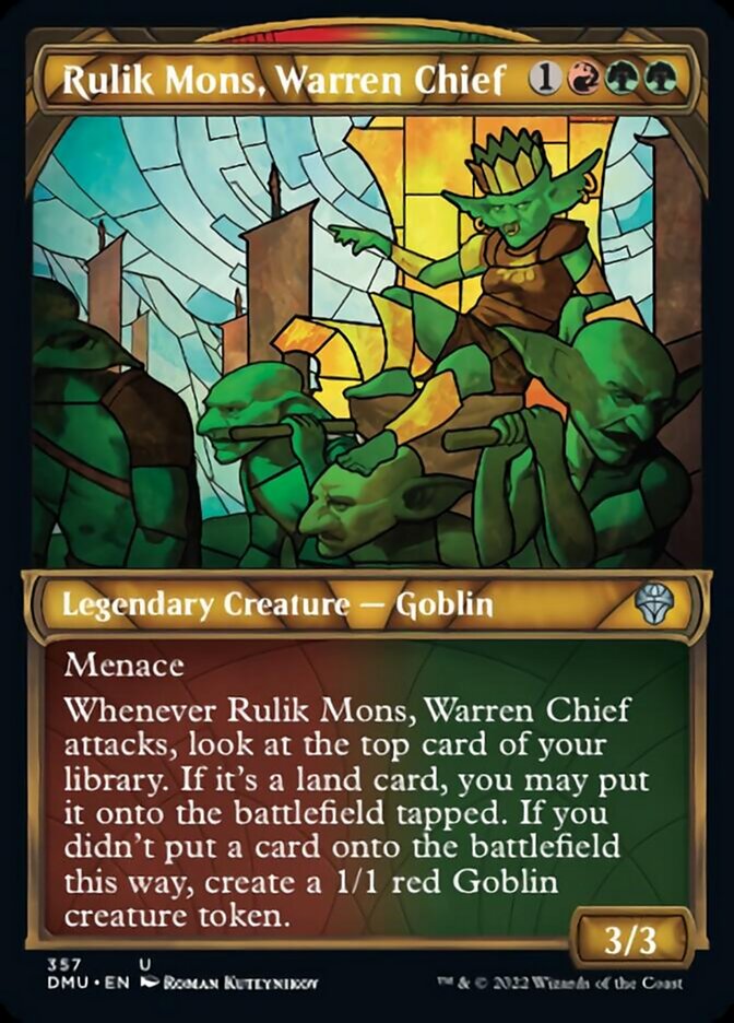 Rulik Mons, Warren Chief (Showcase Textured) [Dominaria United] | Lots Moore NSW