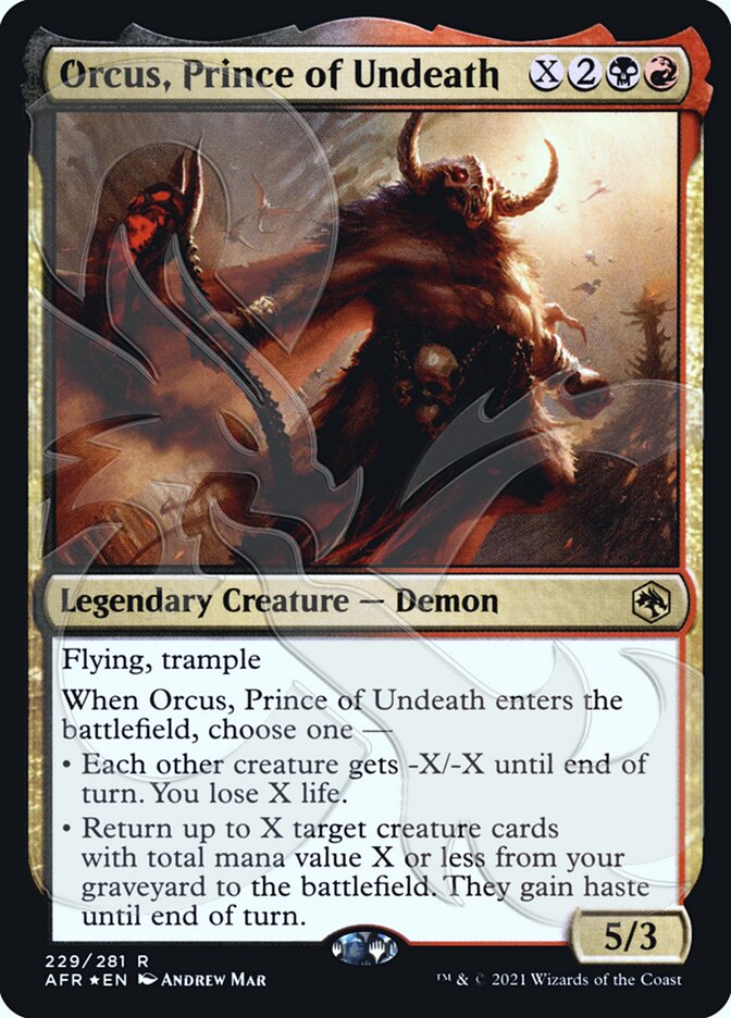 Orcus, Prince of Undeath (Ampersand Promo) [Dungeons & Dragons: Adventures in the Forgotten Realms Promos] | Lots Moore NSW