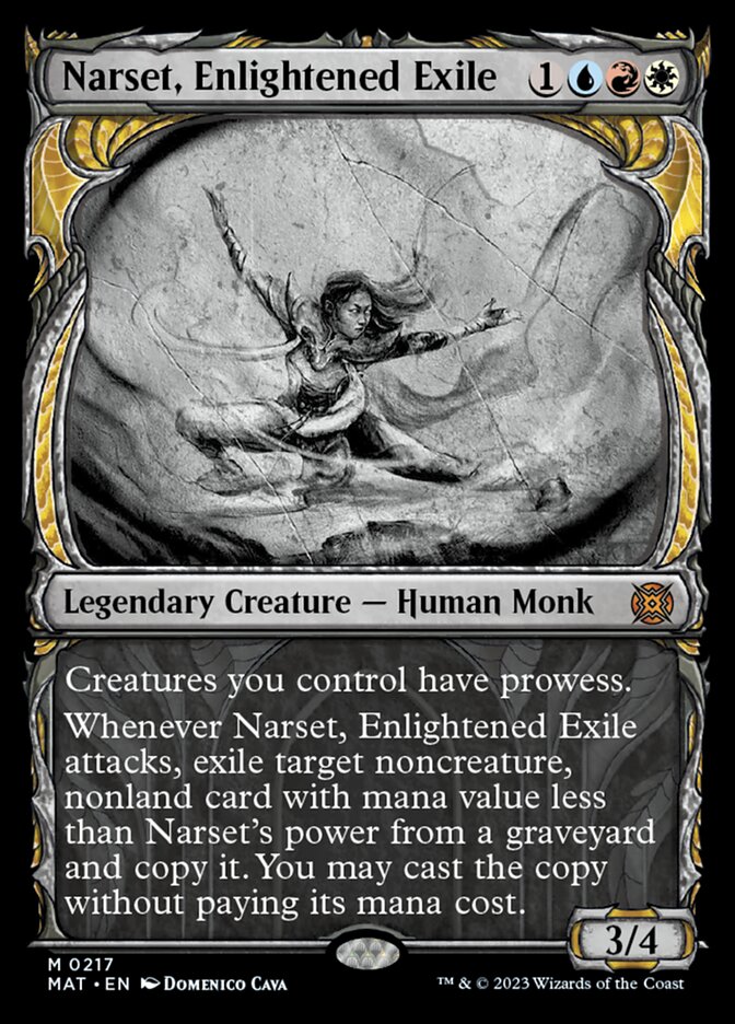Narset, Enlightened Exile (Showcase Halo Foil) [March of the Machine: The Aftermath] | Lots Moore NSW