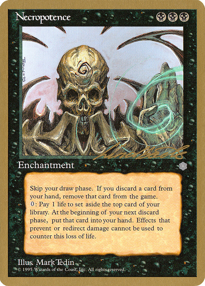 Necropotence (Leon Lindback) [Pro Tour Collector Set] | Lots Moore NSW
