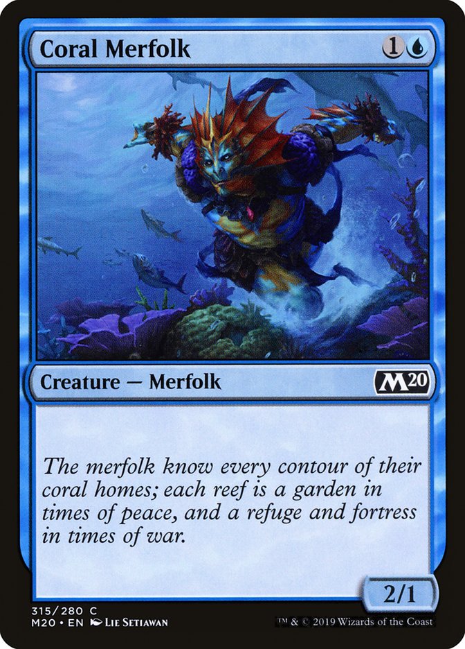 Coral Merfolk [Core Set 2020] | Lots Moore NSW