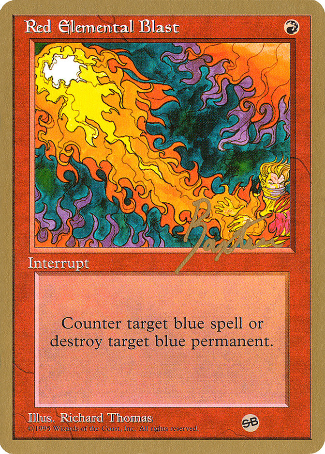 Red Elemental Blast (George Baxter) (SB) [Pro Tour Collector Set] | Lots Moore NSW