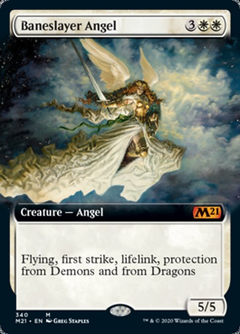Baneslayer Angel (Extended Art) [Core Set 2021] | Lots Moore NSW