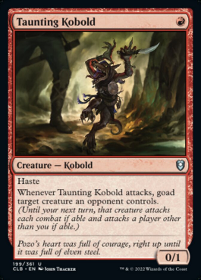 Taunting Kobold [Commander Legends: Battle for Baldur's Gate] | Lots Moore NSW