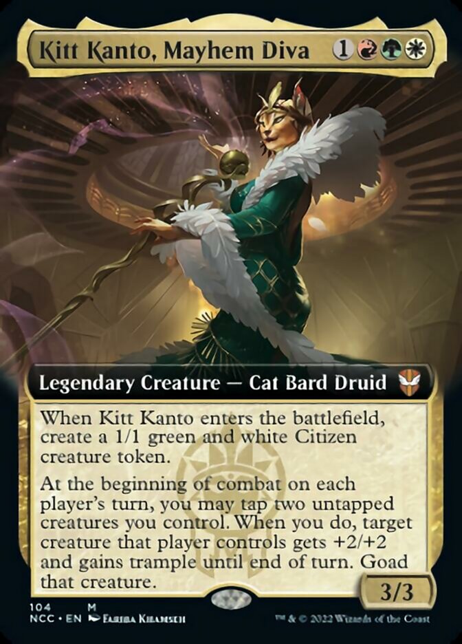 Kitt Kanto, Mayhem Diva (Extended Art) [Streets of New Capenna Commander] | Lots Moore NSW