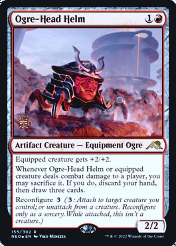 Ogre-Head Helm [Kamigawa: Neon Dynasty Prerelease Promos] | Lots Moore NSW