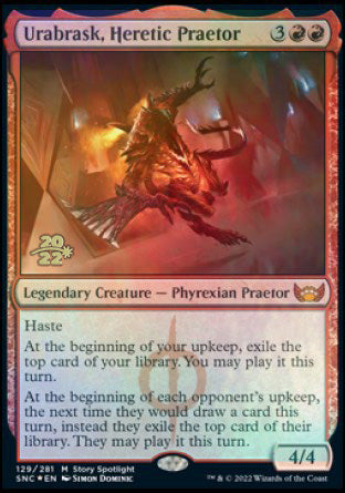 Urabrask, Heretic Praetor [Streets of New Capenna Prerelease Promos] | Lots Moore NSW