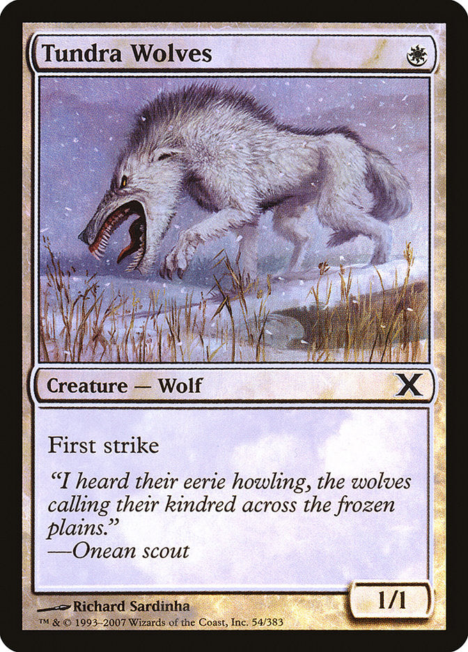 Tundra Wolves (Premium Foil) [Tenth Edition] | Lots Moore NSW