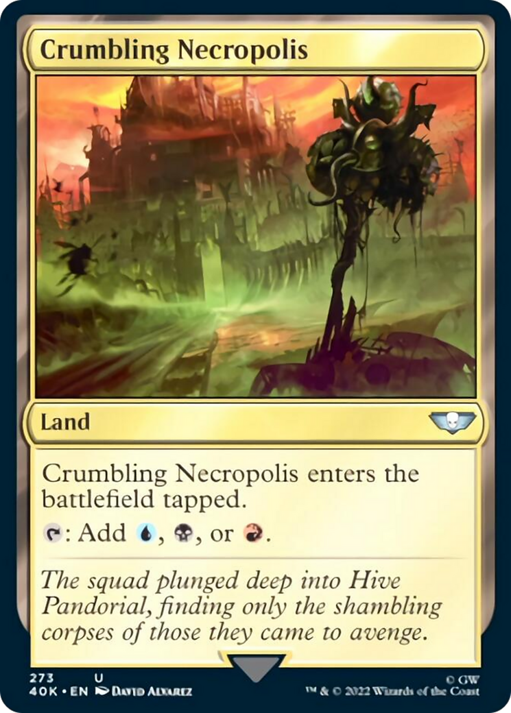 Crumbling Necropolis (Surge Foil) [Universes Beyond: Warhammer 40,000] | Lots Moore NSW