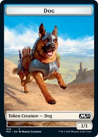 Dog // Weird Double-sided Token [Core Set 2021 Tokens] | Lots Moore NSW