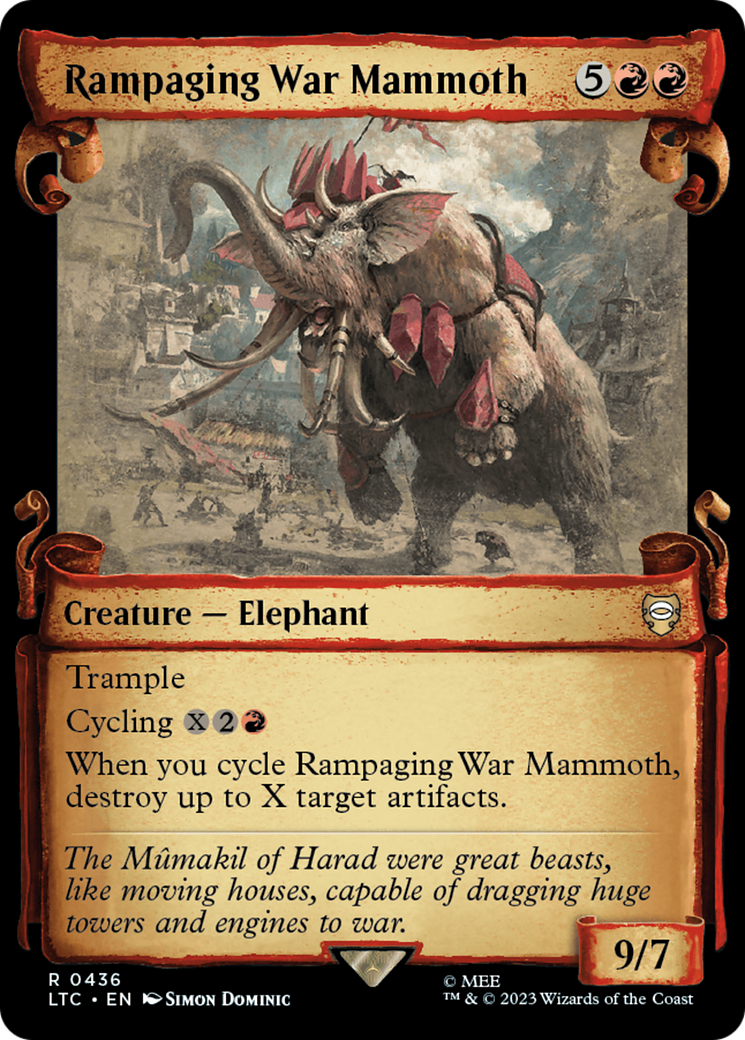 Rampaging War Mammoth [The Lord of the Rings: Tales of Middle-Earth Commander Showcase Scrolls] | Lots Moore NSW