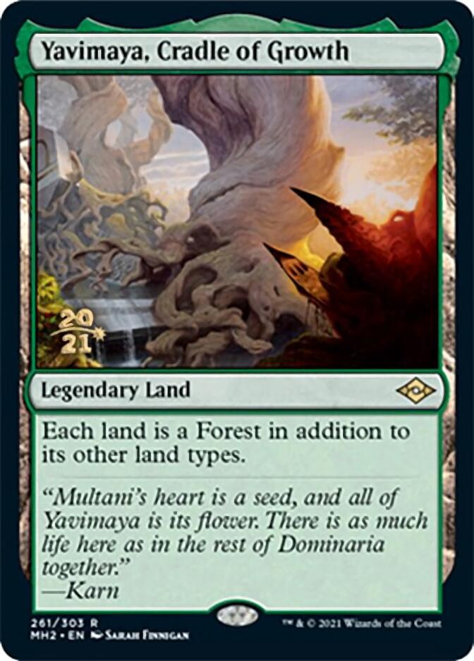 Yavimaya, Cradle of Growth [Modern Horizons 2 Prerelease Promos] | Lots Moore NSW