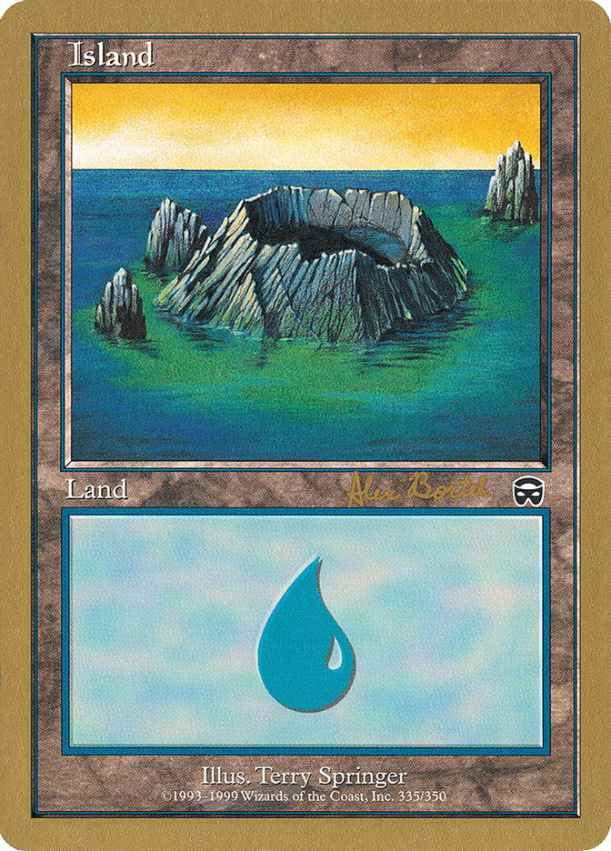 Island (ab335) (Alex Borteh) [World Championship Decks 2001] | Lots Moore NSW