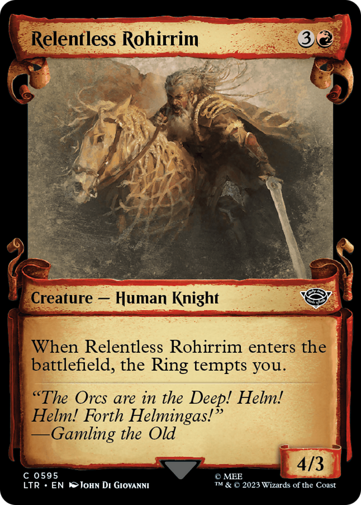 Relentless Rohirrim [The Lord of the Rings: Tales of Middle-Earth Showcase Scrolls] | Lots Moore NSW