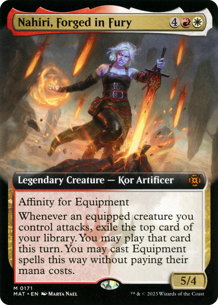 Nahiri, Forged in Fury (Extended Art) [March of the Machine: The Aftermath] | Lots Moore NSW