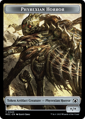Phyrexian Golem // Phyrexian Horror Double-Sided Token [March of the Machine Commander Tokens] | Lots Moore NSW