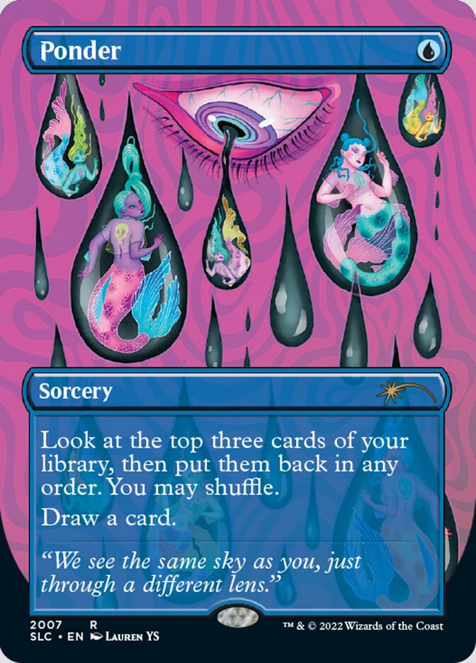 Ponder (Borderless) [Secret Lair 30th Anniversary Countdown Kit] | Lots Moore NSW