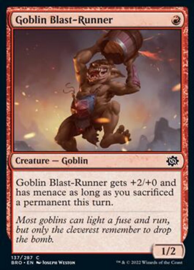 Goblin Blast-Runner [The Brothers' War] | Lots Moore NSW