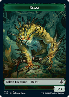 Beast // Beast Double-Sided Token [Starter Commander Decks] | Lots Moore NSW