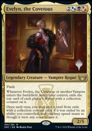 Evelyn, the Covetous (Promo Pack) [Streets of New Capenna Promos] | Lots Moore NSW