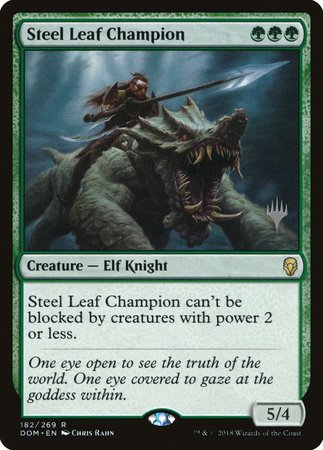 Steel Leaf Champion [Dominaria Promos] | Lots Moore NSW