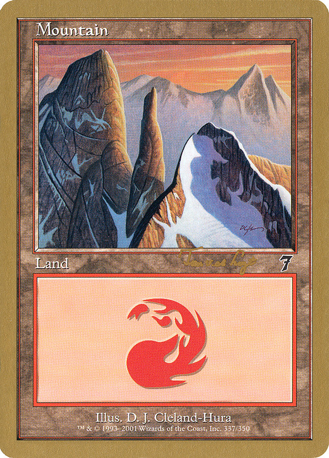 Mountain (337) (Tom van de Logt) [World Championship Decks 2001] | Lots Moore NSW