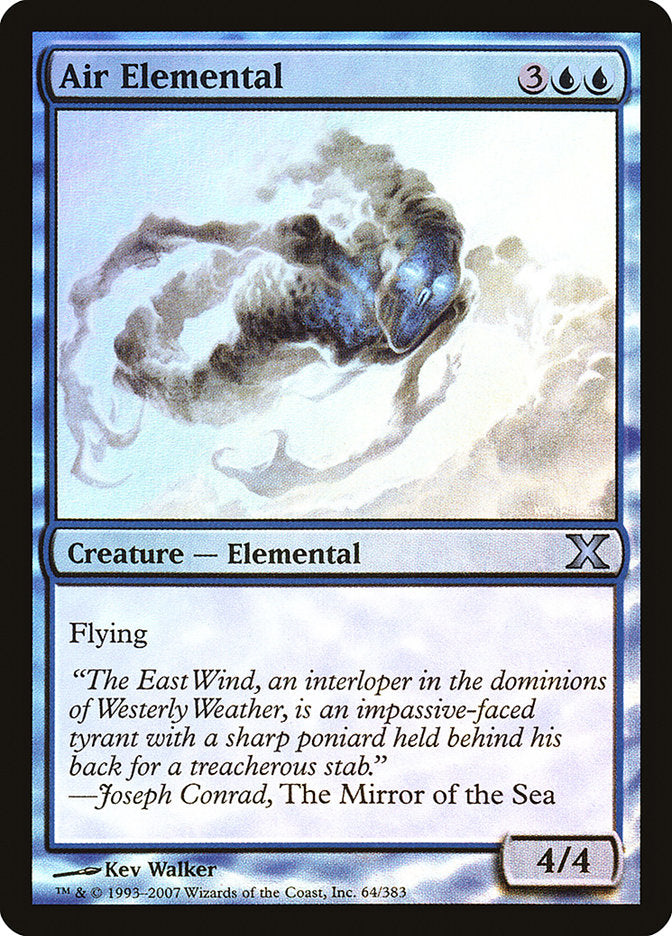 Air Elemental (Premium Foil) [Tenth Edition] | Lots Moore NSW